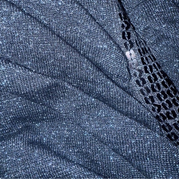 Moda International Dresses & Skirts - Moda International Shimmering Navy Blue Glitter/Sequin Dress size Small